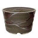 盆栽鉢 信楽焼 植木鉢 鉄釉ソリ浅 10×7cm 多肉植物 山野草 関東当日便