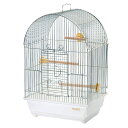 鳥かご HOEI 101アーチ手のりG ホワイト (32×26×48.5cm) セキセイ 小型インコ フィンチ 銀メッキ 関東当日便