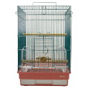鳥かご HOEI 35手のりステンレス ピンク (37×41.5×54.5cm) セキセイ 小型インコ 中型インコ 関東当日便