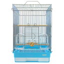 鳥かご HOEI 35手のりG ブルー (37×41.5×54.5cm) セキセイ 小型インコ フィンチ 銀メッキ 関東当日便
