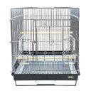 鳥かご HOEI 465インコ手のりG ブラック (46.5×46.5×56.5cm) インコ 小型インコ 中型インコ オウム 関東当日便