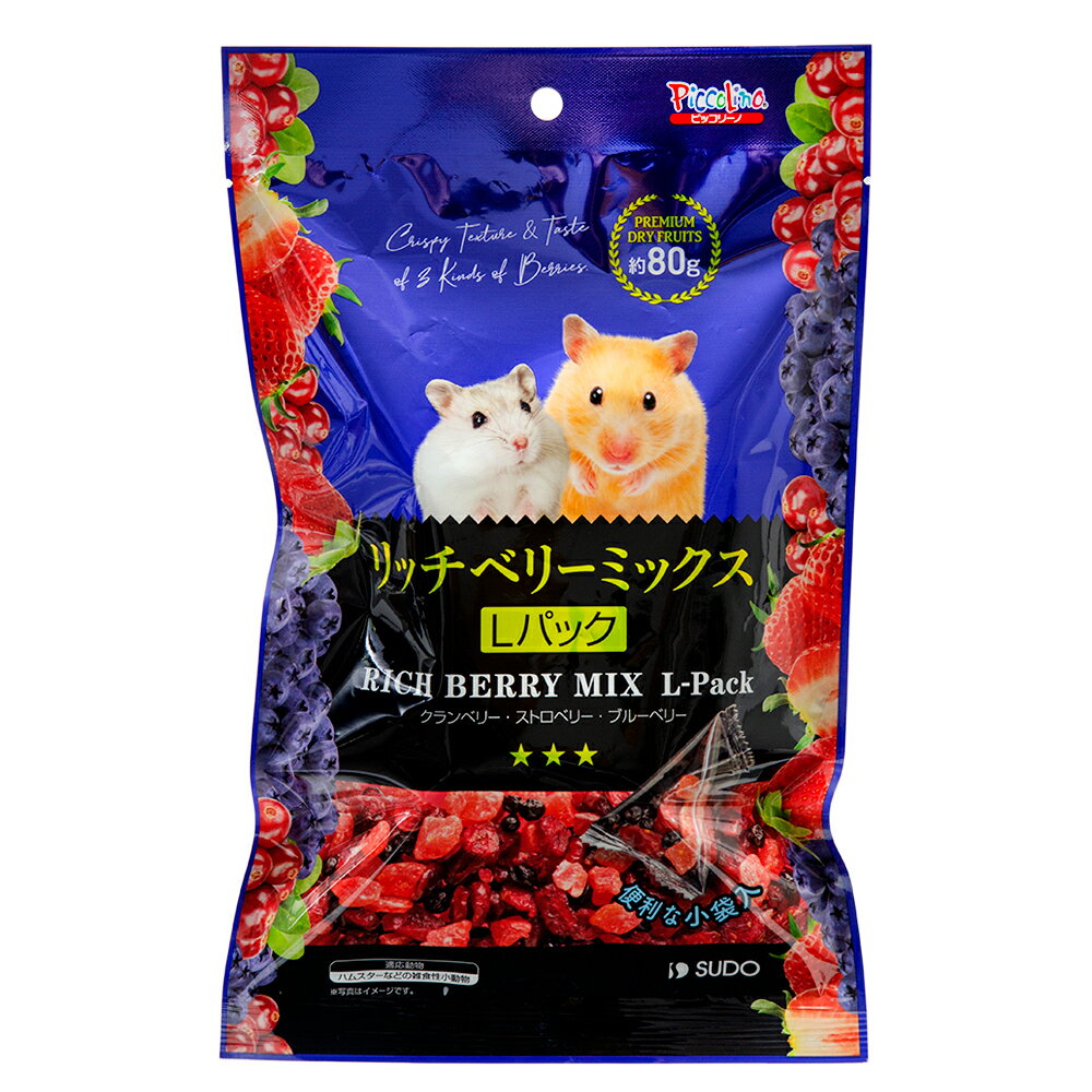 スドー　リッチベリーミックス　Lパック　80g　ハムスター　おやつ　関東当日便