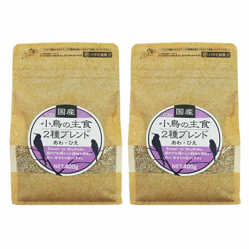 黒瀬ペットフード　国産小鳥の主食　2種ブレンド×2袋　鳥　フード　エサ　関東当日便