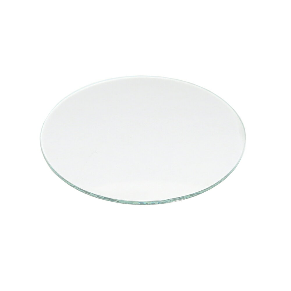 蒸れにくく湿度を維持する　テラリウム用　凸面ガラスフタ　直径60mm　ゴムクッション付き　関東当日便