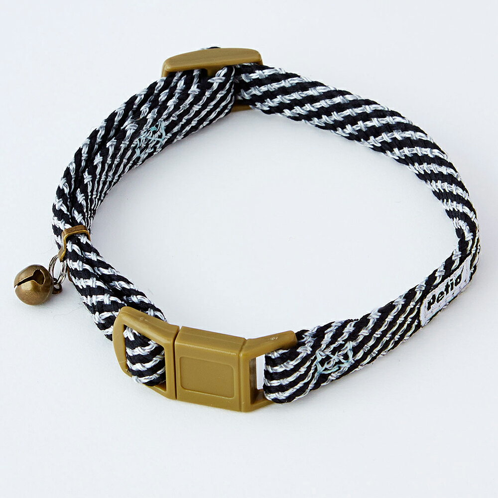 ペティオ　猫用首輪　フラッシュソフトキャットカラー　ブラック　関東当日便