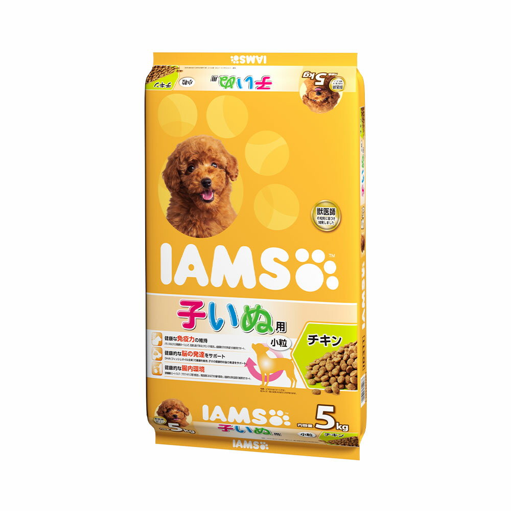 IMAX - ドッグフード　アイムス　12か月までの子いぬ用　チキン　小粒　5kg　正規品　IAMS　お一人様4点限り　関東当日便