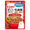 キャットフード いなば CIAO すごい乳酸菌クランキー かつお節入り まぐろ味 200g 関東当日便