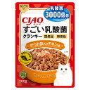 キャットフード いなば CIAO すごい乳酸菌クランキー かつお節入り チキン味 200g 関東当日便