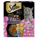 キャットフード シーバ デュオ 12ヶ月までの子ねこ用 香りのまぐろ味セレクション 200g(20g×10袋) 子猫 キトン 関東当日便