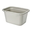 簡易梱包 角型タライ 60型 グレー 水抜栓付(約56L) チャームオリジナル お一人様5点限り 関東当日便