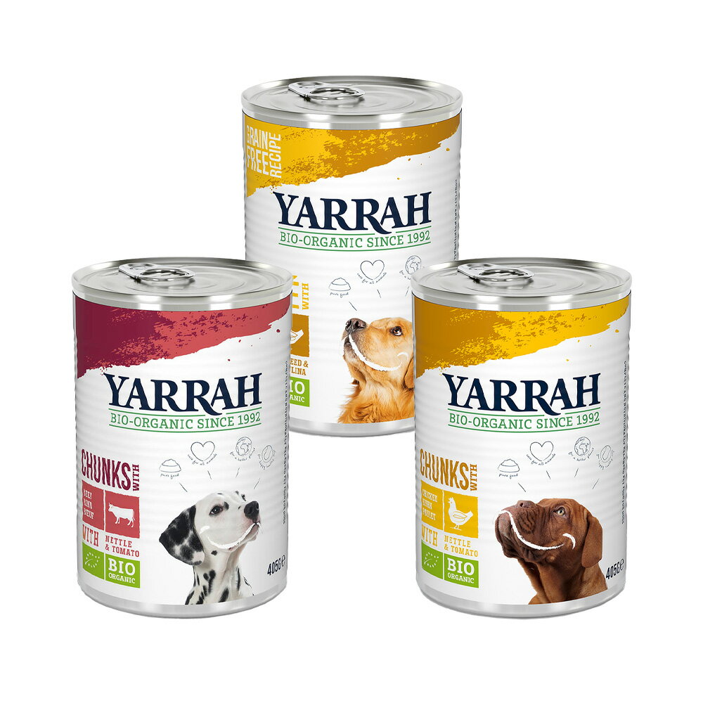 YARRAH　ヤラー　犬用　ウェット缶全種類お試しセット　正規品　ドッグフード　関東当日便