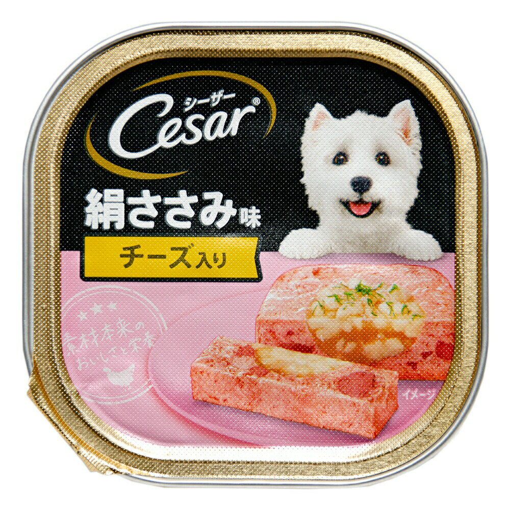 乐天商城 - マース　シーザー　絹ささみ味　チーズ入り　100g×24個　ドッグフード　関東当日便