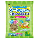 猫砂 スーパーキャット シートいらずの天然ひのき消臭チップ ひのきオイルプラス 6L お一人様6点限り 関東当日便