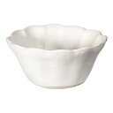 アウトレット品 益子焼 花リム小鉢 白 訳あり 関東当日便