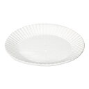 アウトレット品 益子焼 しのぎ皿 16cm 白 訳あり 関東当日便
