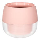 鉢 ハイミニ ビビ スモーキーの鉢 コーラルピンク φ10×H9cm ハイドロカルチャー ポット 関東当日便