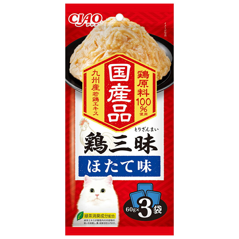 いなば　CIAO　鶏三昧　ほたて味　60