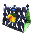 レインボー さんかくトンネル オカメインコプリント ネイビー 関東当日便