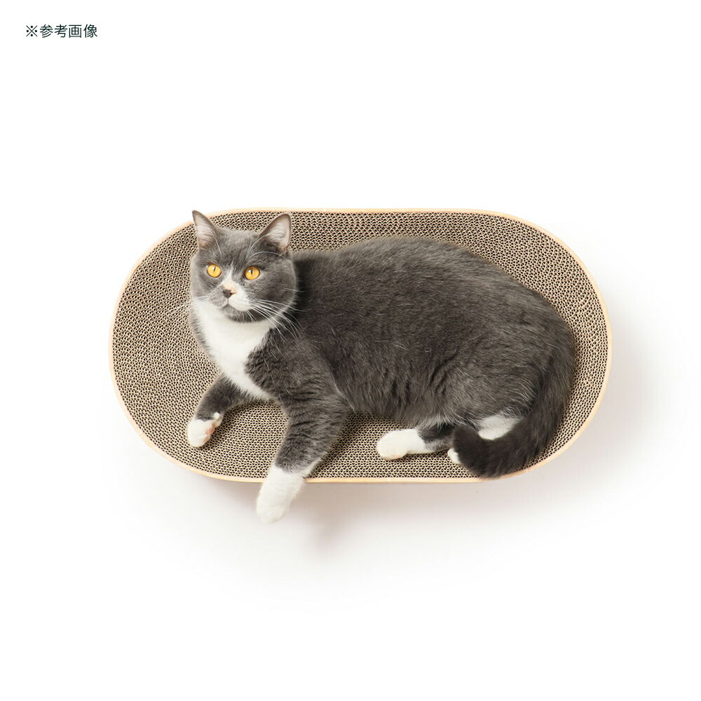 猫用　爪とぎ　猫壱　バリバリボウルXL　オーバル　ライトブラウン　関東当日便