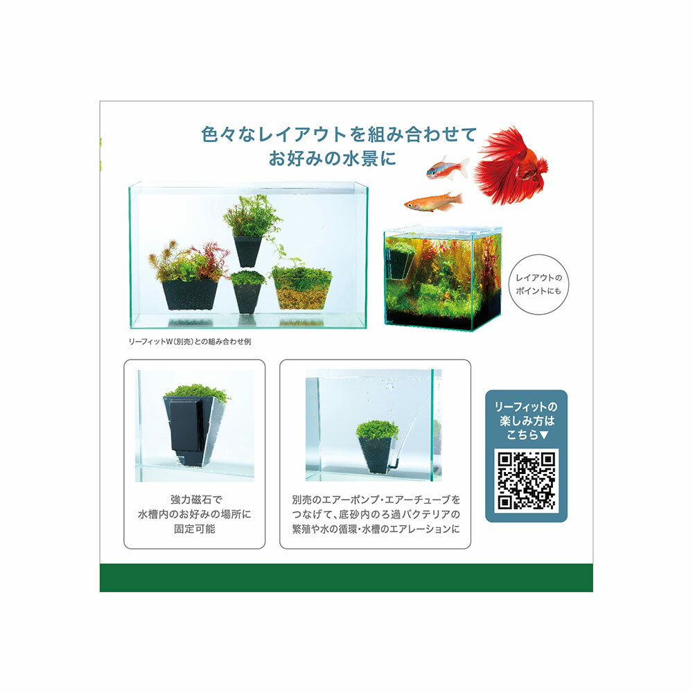 GEX　リーフィット　S　8．5×8．0×10．5cm　水草　マグネット　植栽　レイアウト　簡単　関東当日便 3