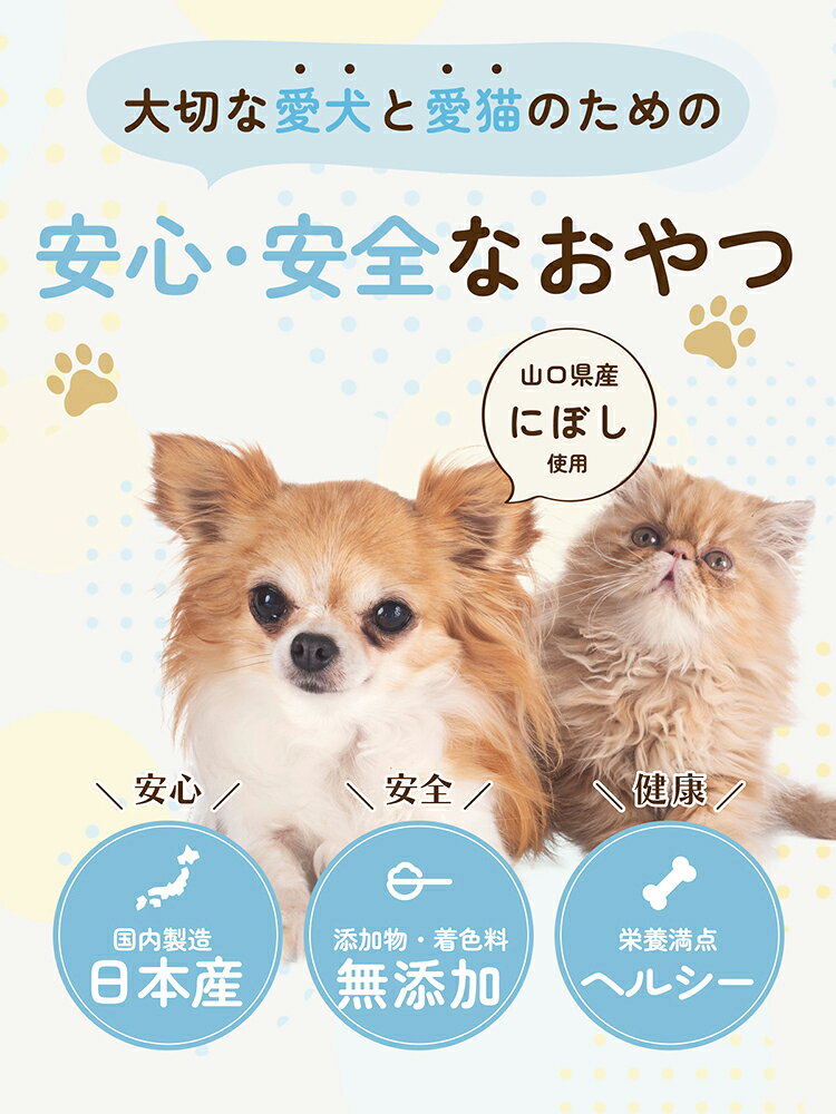 Tail　Treats　無添加　山口県産にぼし　150g　関東当日便