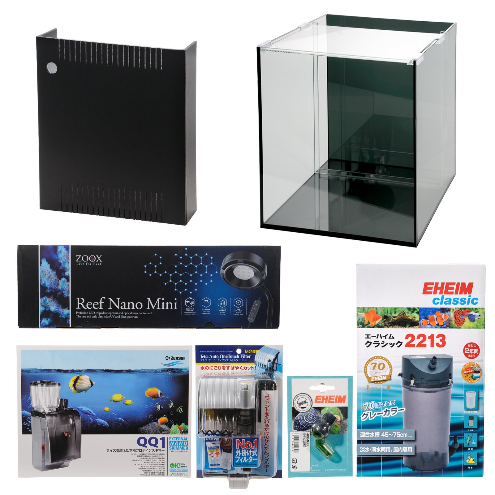 ガラス水槽　アクロ30Hノーマル　背面セパレータversion1．0　外部式フィルターシステム水槽セット　2..