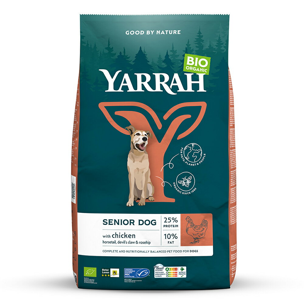 ドッグフード　YARRAH　ヤラー　オーガニックドッグフード　シニア　2kg　正規品　関東当日便 chanet3980-10120413 charm 3980 楽天市場店 パッケージ画像