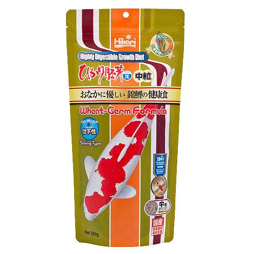 鯉の餌 キョーリン ひかり胚芽 沈下 中粒 350g 錦鯉 餌 飼料 低水温時 良消化食 お一人様30点限り 関東当日便