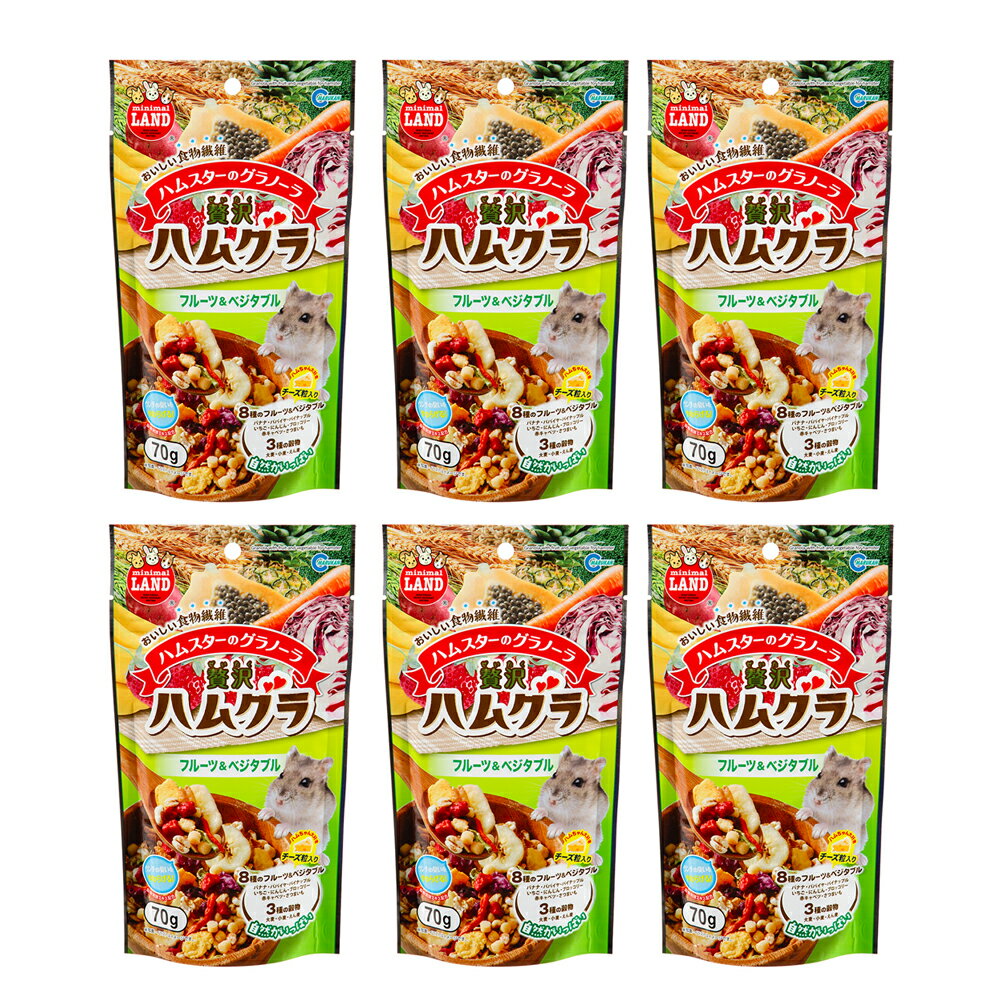 マルカン 贅沢ハムグラ フルーツ＆ベジタブル 70g×6 関東当日便