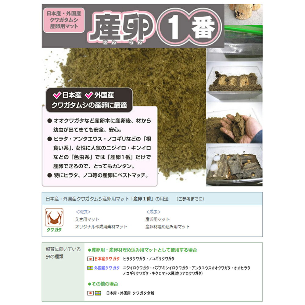 産卵一番 5リットル 昆虫マット クワガタ 産...の紹介画像2
