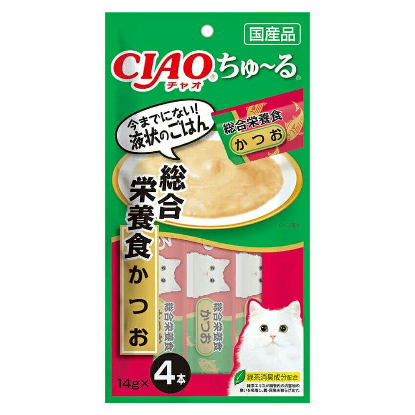 Mature Cat - いなば　ちゅ〜る　総合栄養食　かつお　14g×4本×48　ちゅーる　チュール　猫　関東当日便