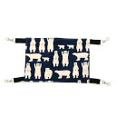 しろくま柄ハンモック【ネイビー】S 20×30 ハンドメイド 関東当日便