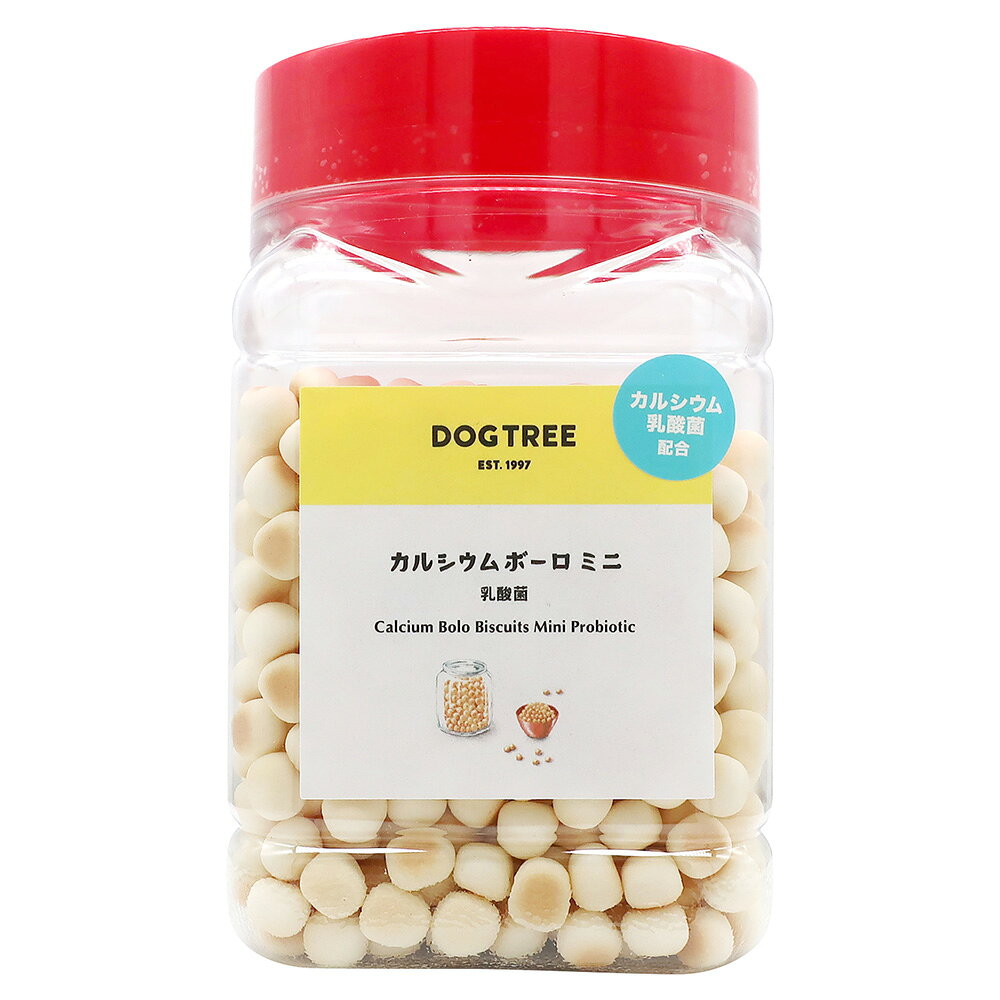 犬　おやつ　ドッグツリー　カルシウムボーロミニ乳酸菌角ボトル　220g　関東当日便