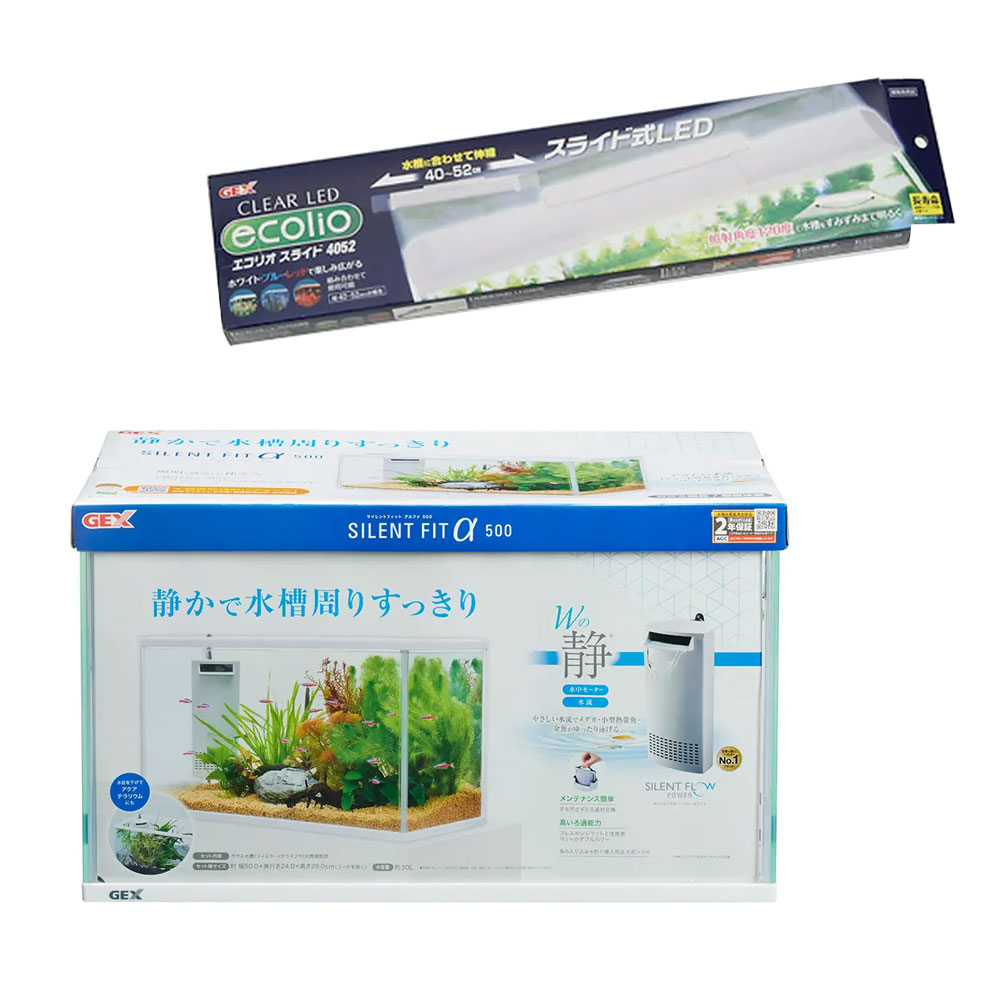 アウトレット品　GEX　サイレントフィットアルファ　500　50cm水槽　サイレントフローパワーホワ ...