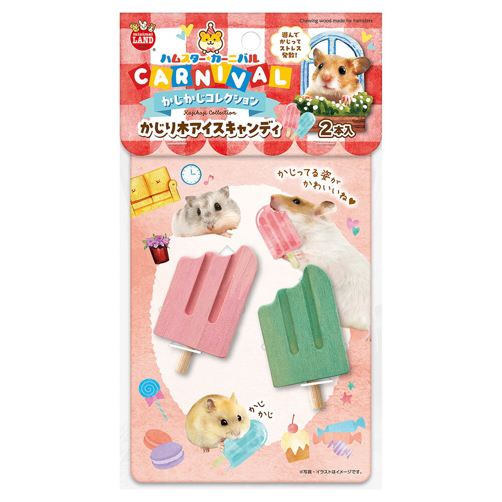 マルカン　ハムスターカーニバル　かじり木アイスキャンディ　2本入り　関東当日便