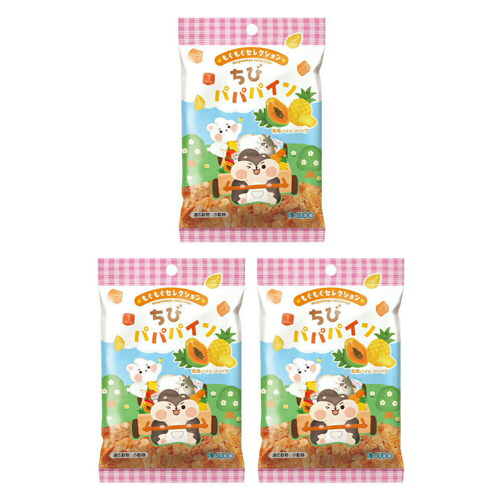 スドー もぐもぐセレクション ちびパパパイン 24g×3 うさぎ ハムスター おやつ 関東当日便