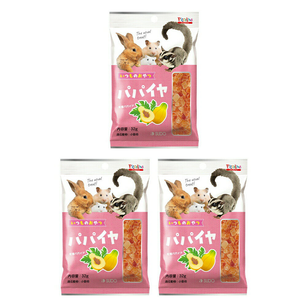 スドー いつものおやつ パパイア 32g×3 うさぎ ハムスター おやつ 関東当日便