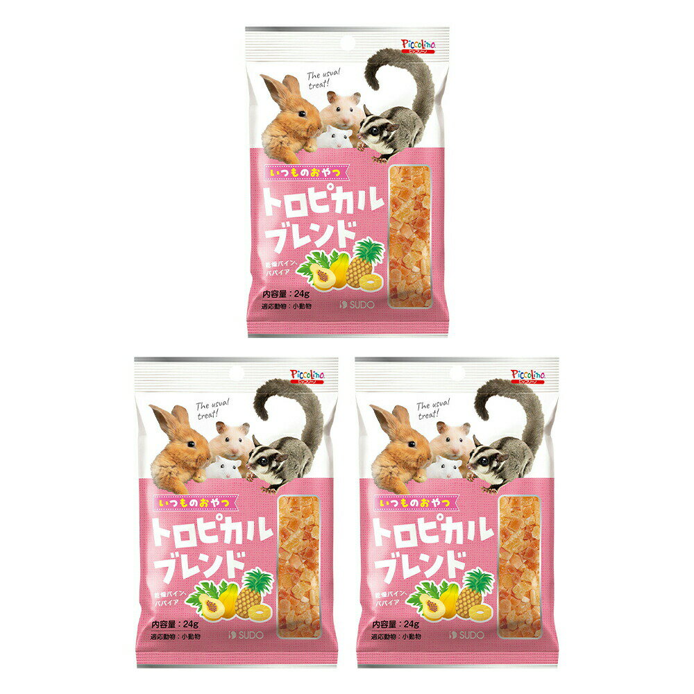 スドー いつものおやつ トロピカルブレンド 24g×3 うさぎ ハムスター おやつ 関東当日便