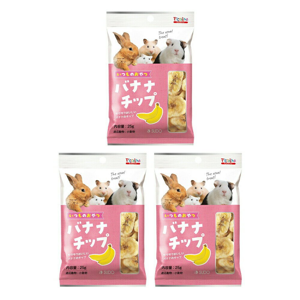 スドー いつものおやつ バナナチップ 25g×3 うさぎ ハムスター おやつ 関東当日便