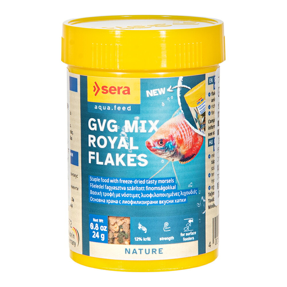 セラ　GVGミックス　ROYAL　FLAKES　24g　淡水・海水用　FD混合フレークフード　関東当日便