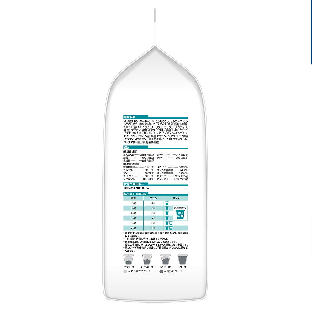 キャットフード　サイエンスダイエット　毛玉ケア　7歳以上　シニア　チキン　2．5kg×4　おまけ付　お一人様1点限り　関東当日便 chanet3980-10132638 charm 3980 楽天市場店 サンプル画像3