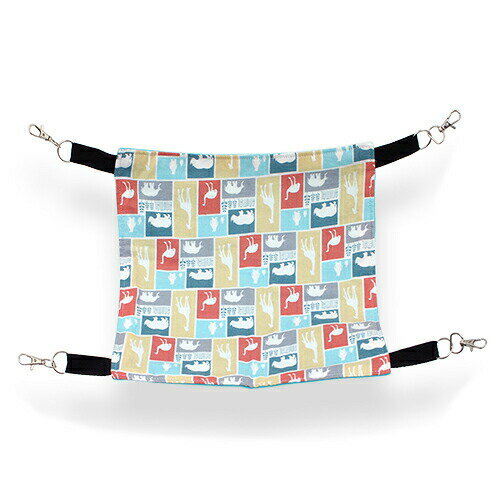 アニマルシルエット柄ハンモック　M　30×30　ハンドメイド　関東当日便