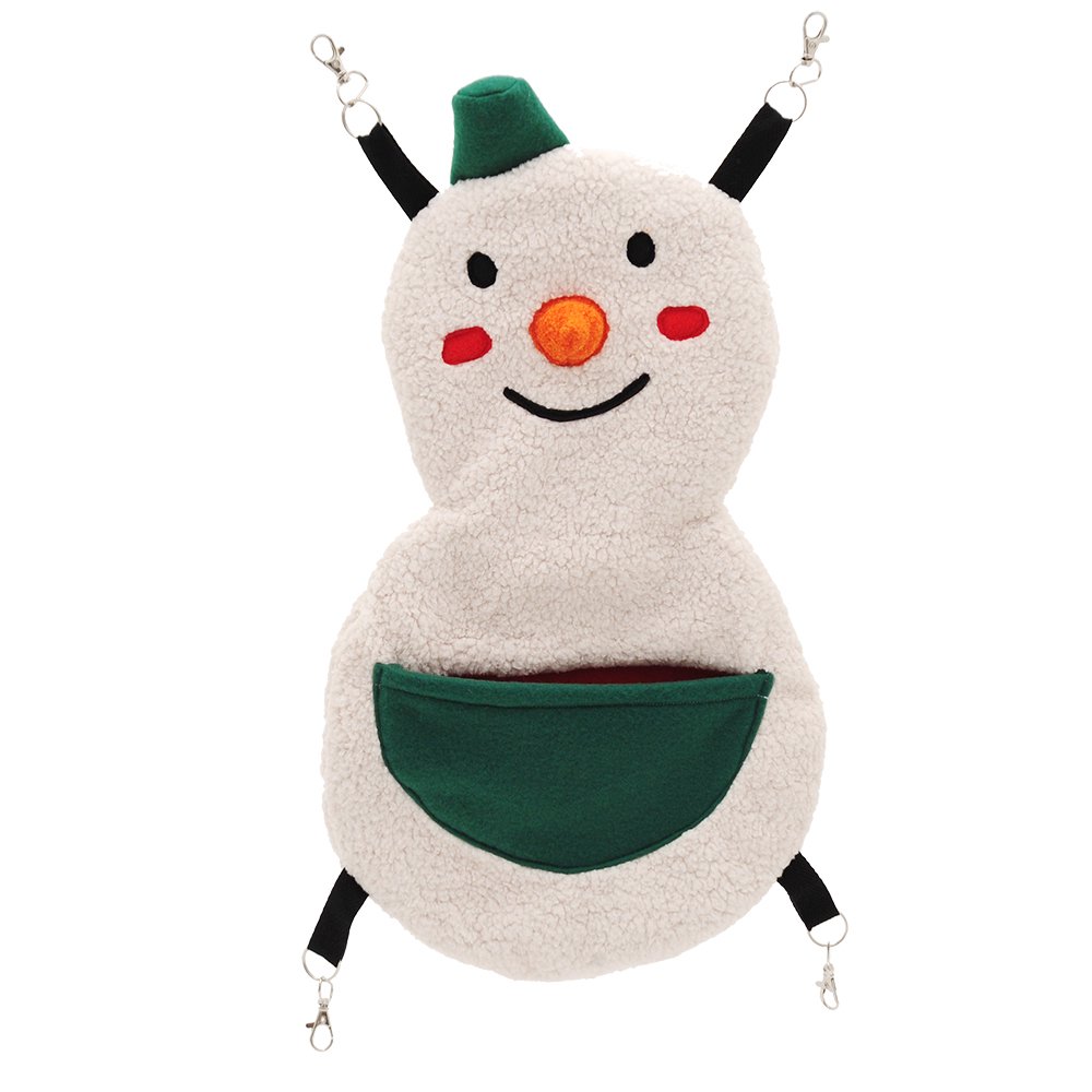 小動物のもぐれるハンモック スノーマン ハンドメイド フェレット 関東当日便