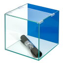 バックスクリーン貼付済 アクアブルー オールガラス25cm水槽 アクロ25N(25×25×25cm)(単体) お一人様2点限り 関東当日便