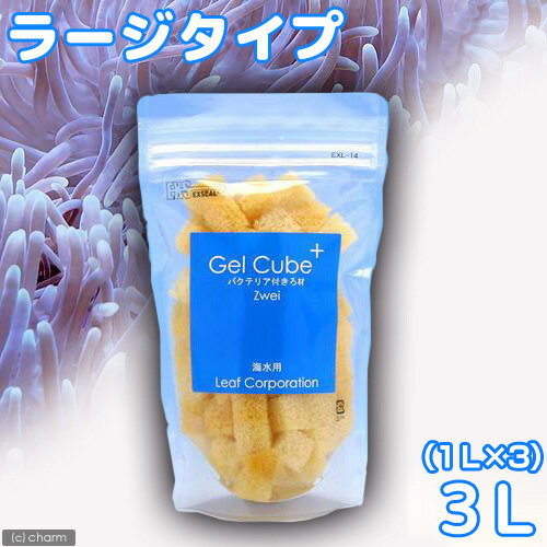 （海水魚）ろ材　海水用　Gel　Cube＋（ゲルキューブ・プラス）　バクテリア付き　ラージ　3リットル