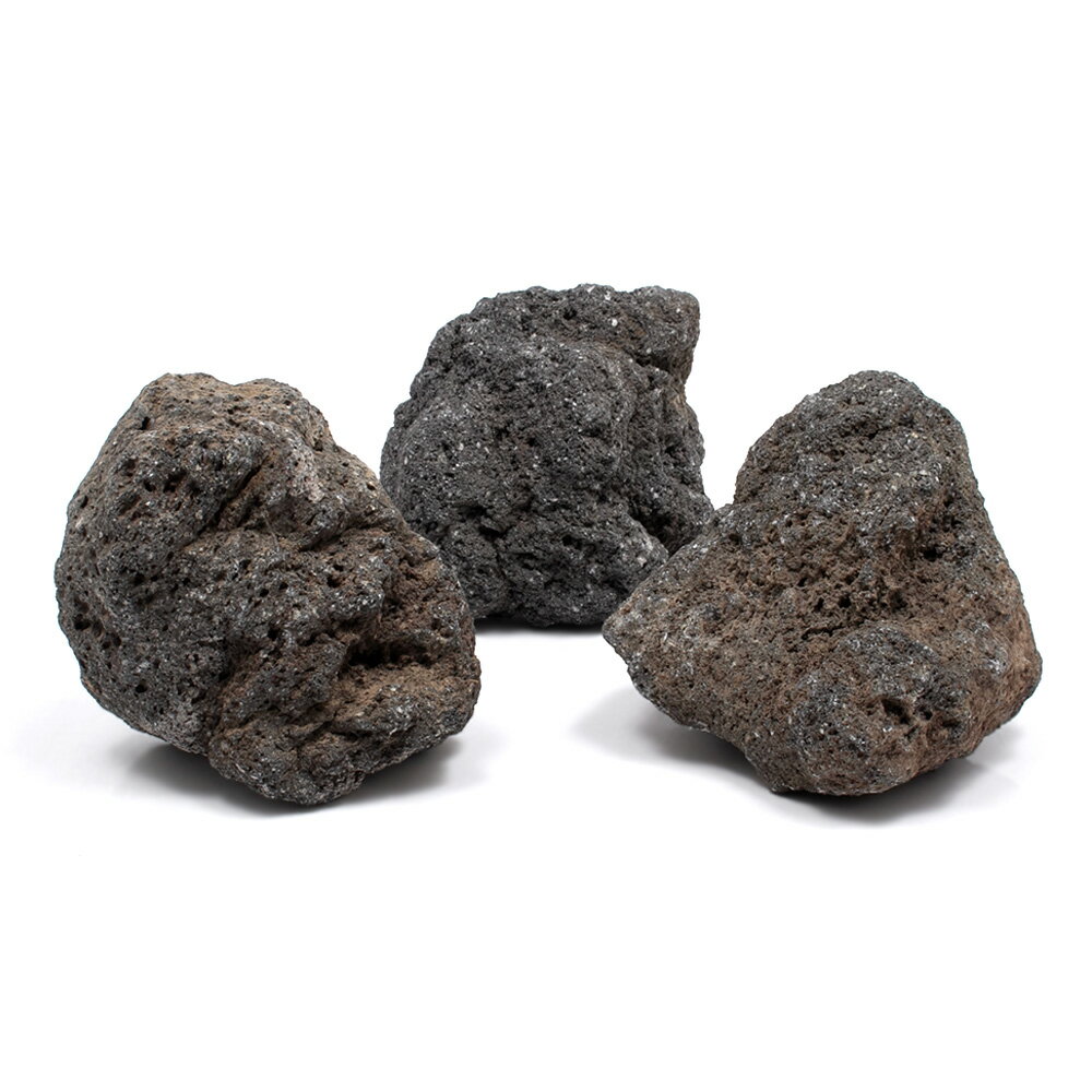 形状お任せ 剛溶岩石 Mサイズ（約13～18cm） 3個 アクアリウム レイアウト素材 溶岩石 関東当日便
