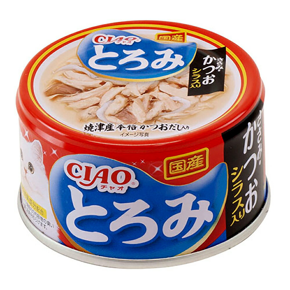 Ciao - いなば　CIAO　チャオ　とろみ　ささみ・かつお　シラス入り　80g×24缶　キャットフード　CIAO　チャオ　関東当日便