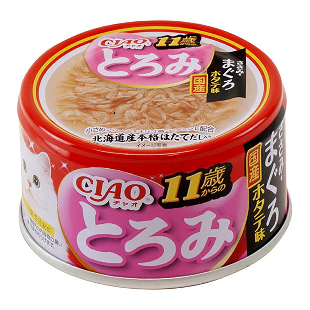 Premium - いなば　CIAO　チャオ　とろみ　11歳からのささみ・まぐろ　ホタテ味　80g　24缶　超高齢猫　関東当日便