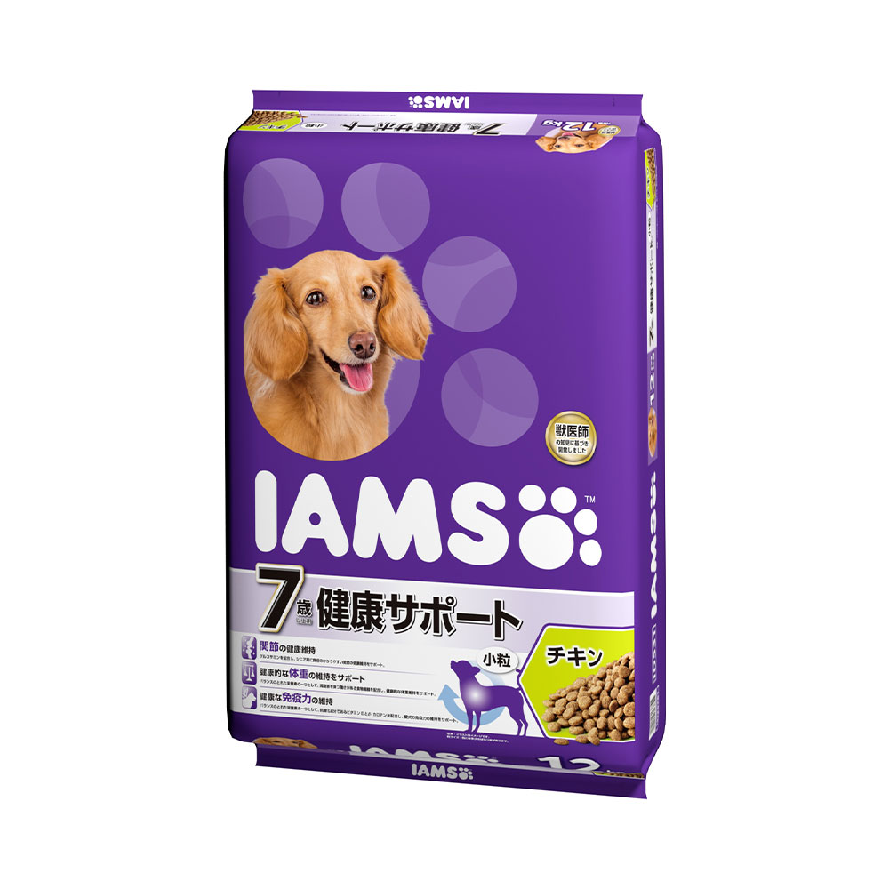 Perfectfit - ドッグフード　アイムス　7歳以上用　健康サポート　チキン　小粒　12kg　正規品　高齢犬用　お一人様1点限り　関東当日便