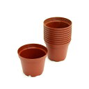鉢 プラポット 6cm 茶 穴ありタイプ 10個セット 関東当日便
